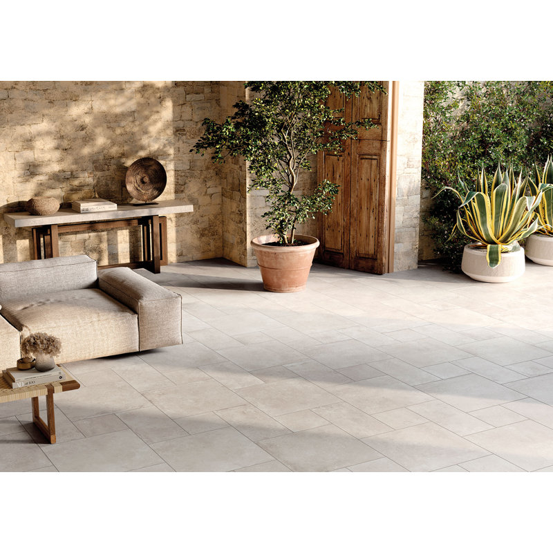 Beige Saint-Michel 24 po x 24 po, Ivoire ivoire