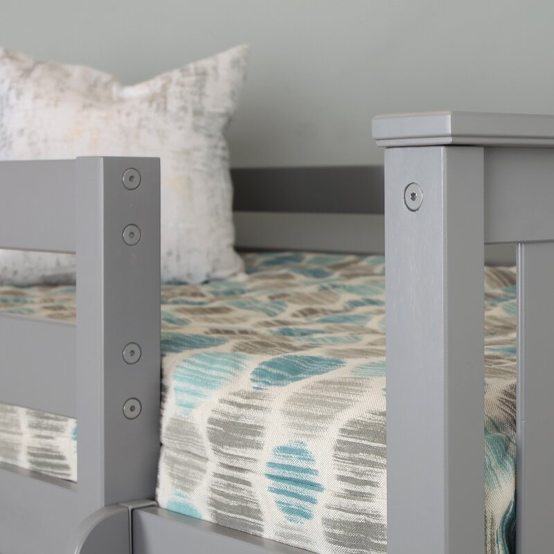 Lit mezzanine simple Jancy Kids, Gris