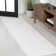 Wolcott Modern Minimalist Pinstripe High-Low White/Silver Rug