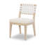 Biscayne Low Back Side Chair in Brown/Cream