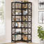Bibliothèque d'angle à 7 niveaux H 78,74 "x l 23,62" Philbrick-1389401515