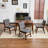 Upholstered Dining Chairs Set of 2 with Rubber Wood Leg for Dining Room, Kitchen, Living Room.-1822932937