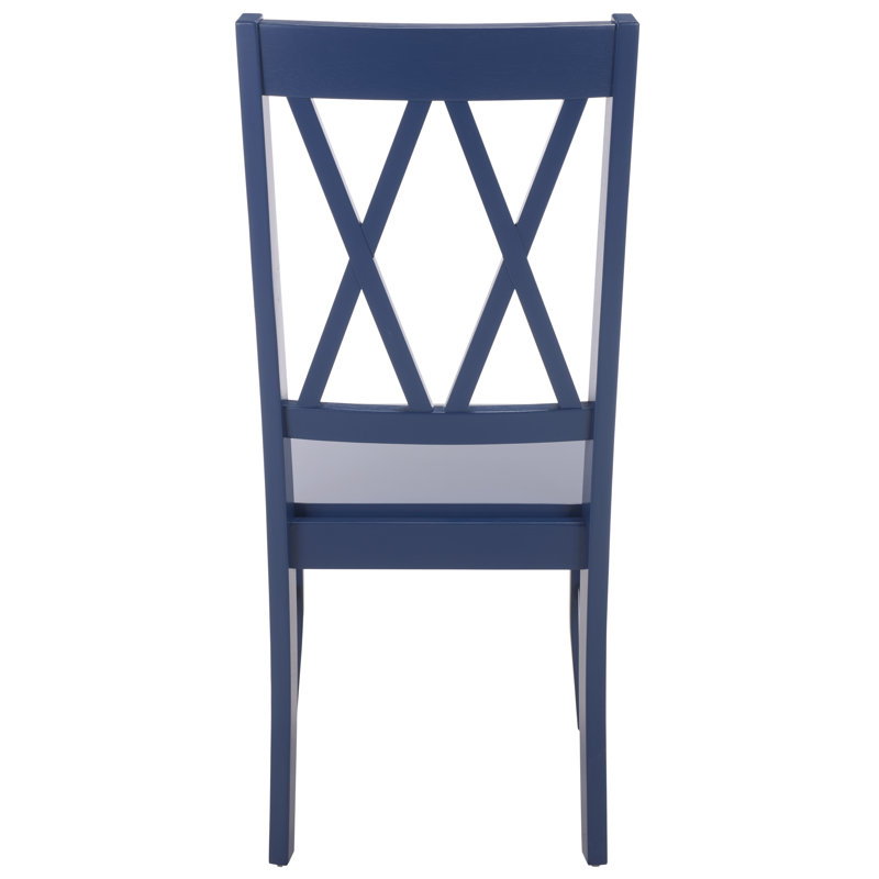 Yelena Double X-Back Side Chair, Dark Blue