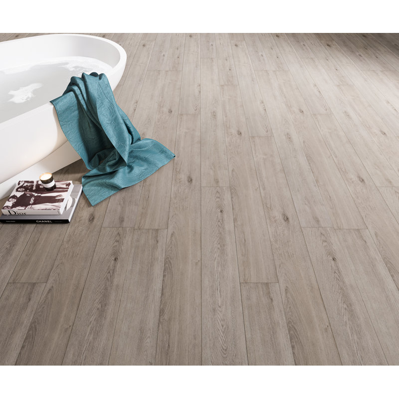 Planche de vinyle de luxe SPC 7 po x 60 po x 6 mm, Taupe original