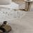 Marble Coffee Table with Sculptural Stainless Steel Base