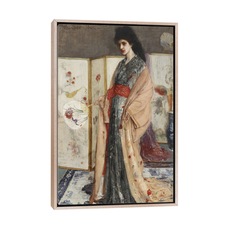 Print, 152.4 cm H x 101.6 cm W x 4.445 cm D, Natural Wood