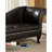 62.4" W Transitional Storage Chaise, Black