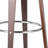 Swivel Upholstered Counter Stool with Metal Frame-1223897207