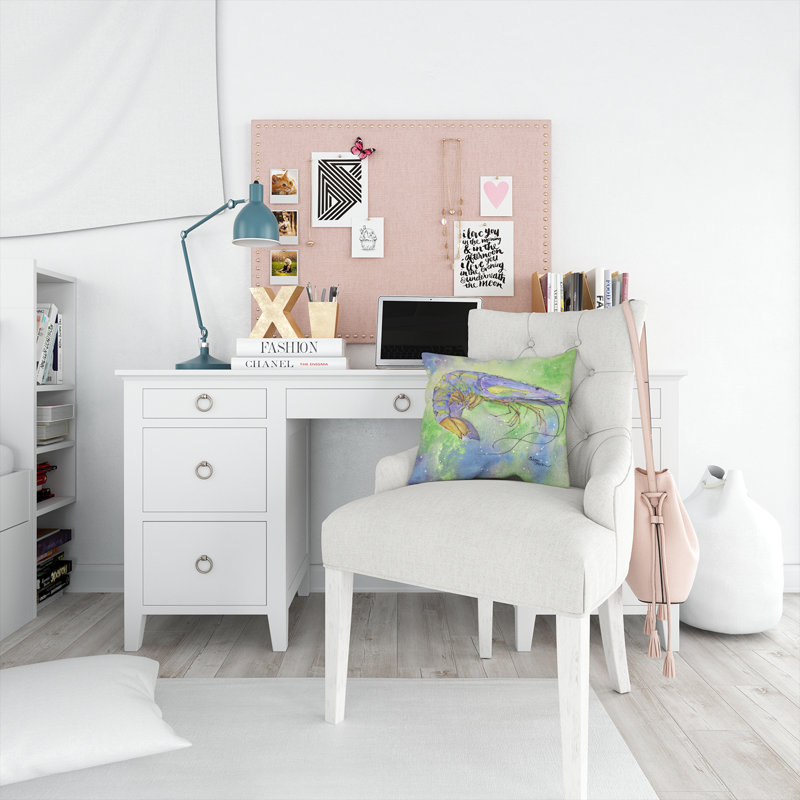 Coussin intérieur/extérieur crevette
