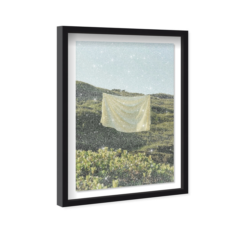 Floating Cotton II Print by Oliver Gal, 31.5"H x 21.5"W, Black Shadowbox