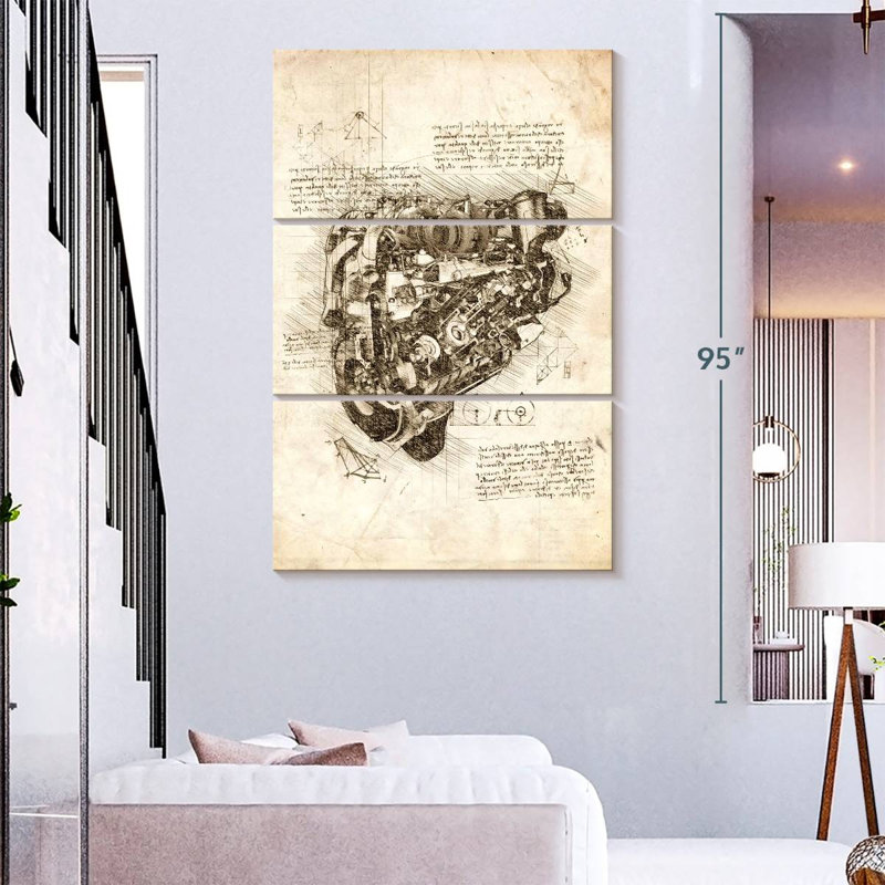 Engine, 74" H x 48" W