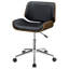Chaise de bureau style Mid-Century en similicuir Temme-23840338-108287817
