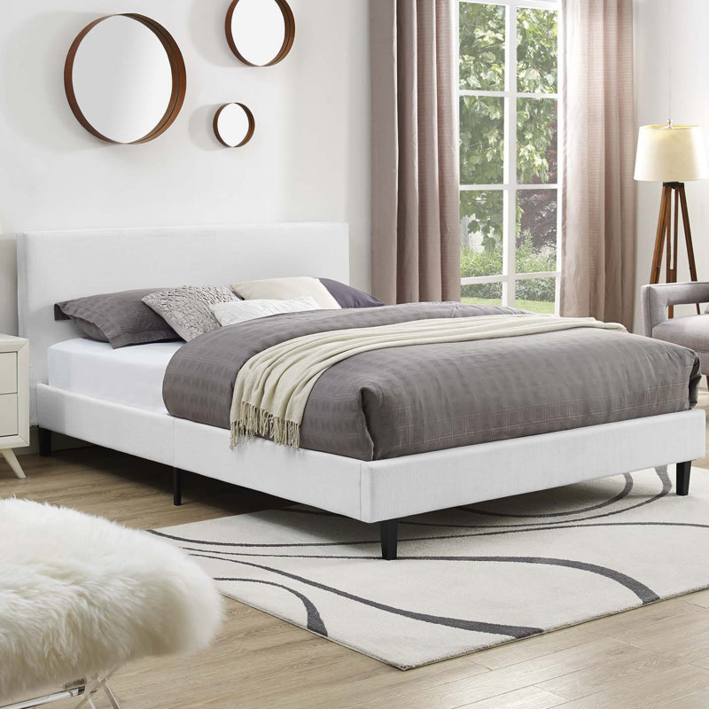 Modway Bed Frame, Queen, White