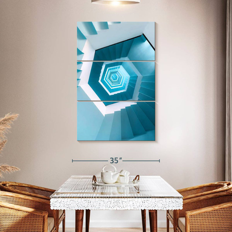 Lilie Hexagon Staircase, 50" H x 32" W