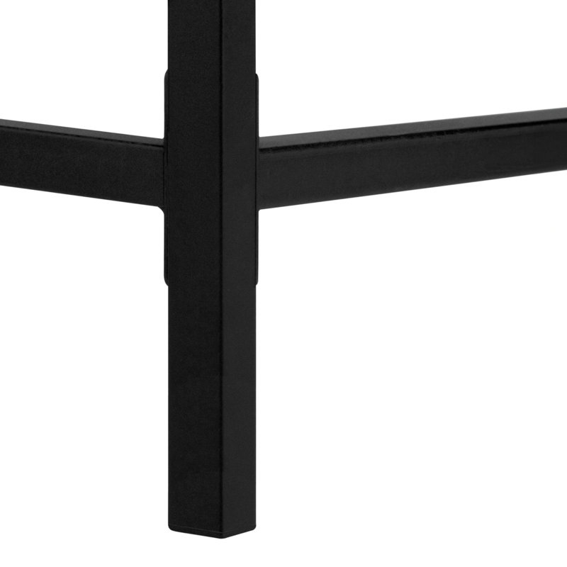 Computer Desk, Home Office, Laptop, Storage Drawers, 48"L, Work, Laminate, Metal, Contemporary, Modern, Dark Gray, Black