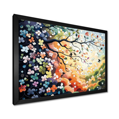 Whispering Tradition Of Flower Japanese Art - Asian Canvas Print
