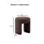 Tabouret d'appoint à finition brune 1pc-713938532