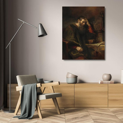 «The Apostle Paul» par Rembrandt Van Rijn - Art mural sur toile tendue avec châssis