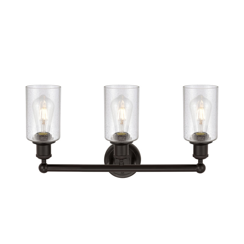 Caldello 3 - Light Dimmable Vanity Light, Oil Rubbed Bronze, Seedy