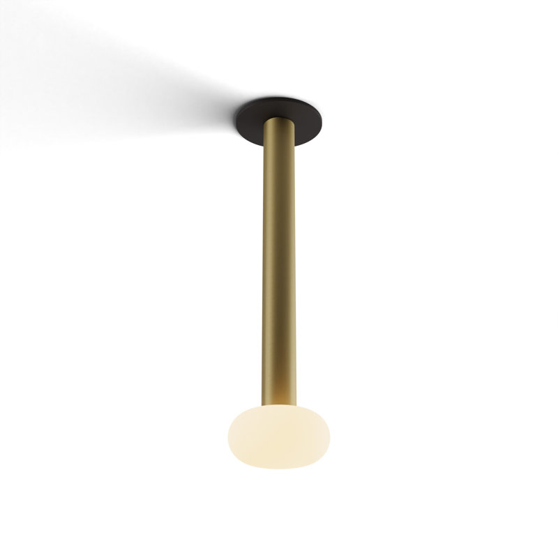1 - Light LED Pendant, Brass