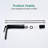 Matte Black Bathroom Faucet - Single Hole Handle With High Arc. Made Of Solid Brass, To Rust & Corrosion. Features Large-Flow Spout And Ceramic Disc Cartridge For A Seamless Experience. For