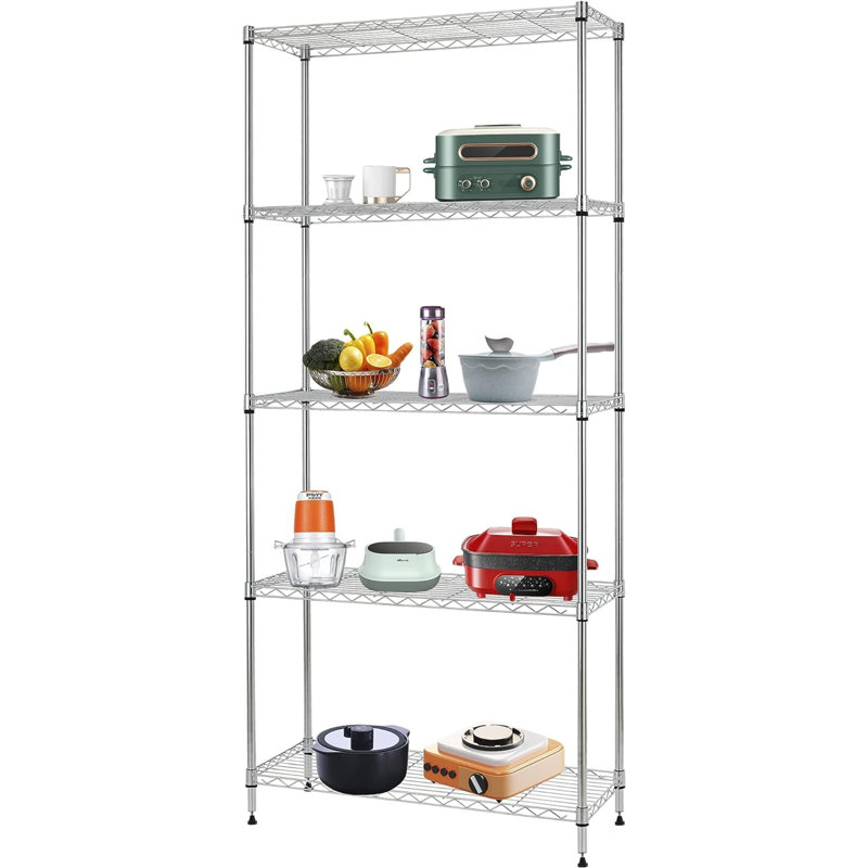 Dhrambir 24'' W Metal Shelving Unit