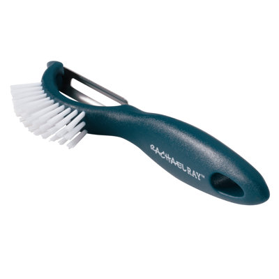 Rachael Ray Tools and Gadgets 3-in-1 Veggie Peeler and Brush