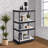 Natural And Black 4-Tier Bookcase