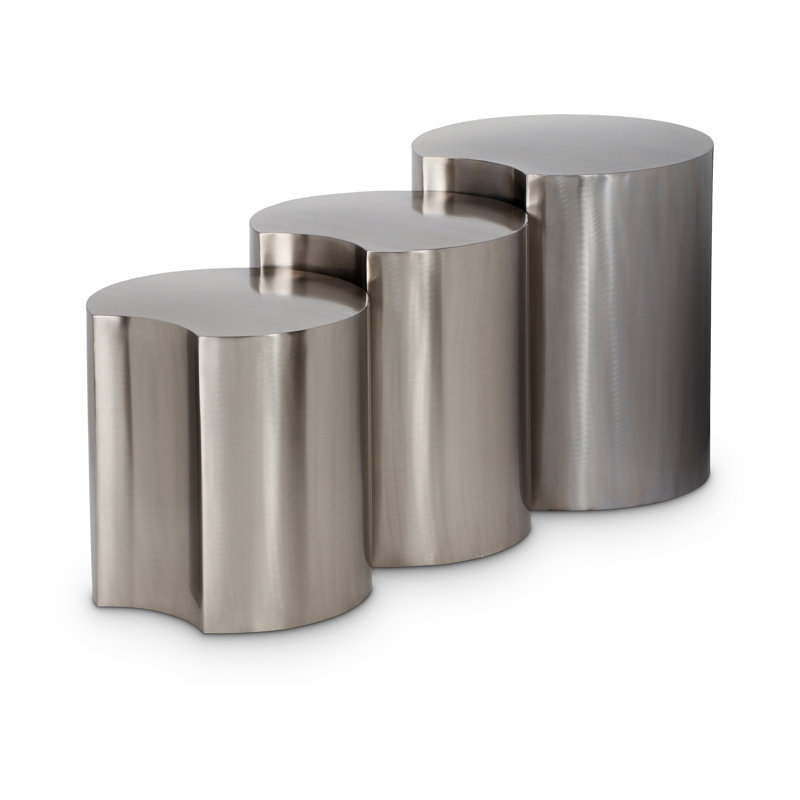 Ensemble de table de bout Ismah, Argent