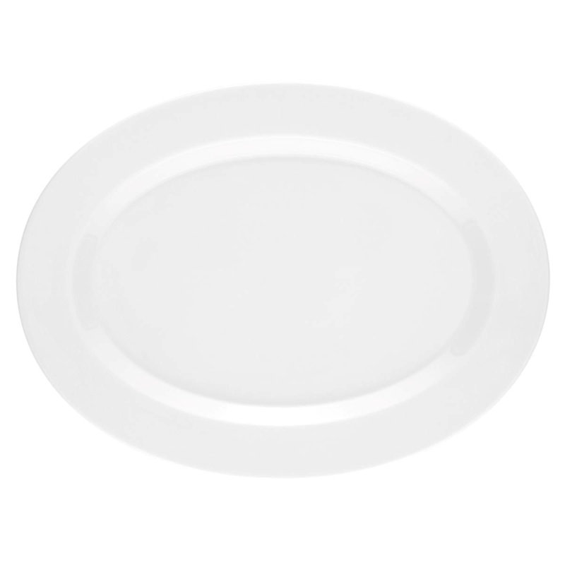 No Limits White Platter, 2cm H x 23cm L x 31cm W