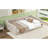 Full XL Size Upholstery Daybed And Side Storage Pocket,Beige-1257804342