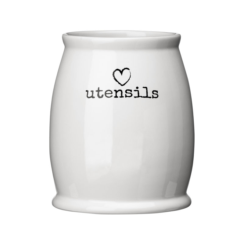 Bone China Utensil Crock
