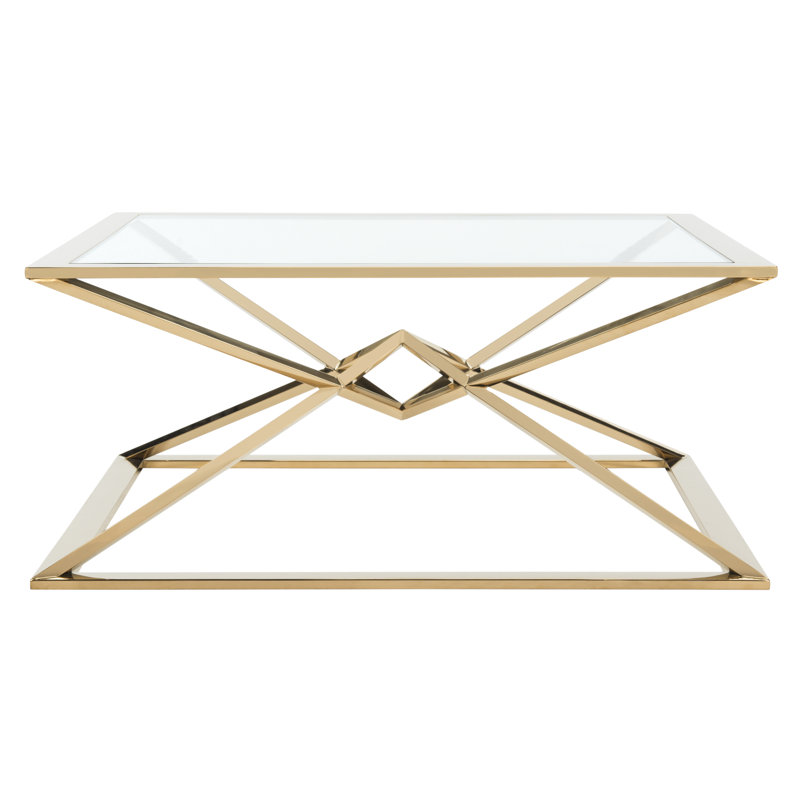Menekse Glass Top Coffee Table