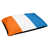 Rouge-orange / blanc / bleu