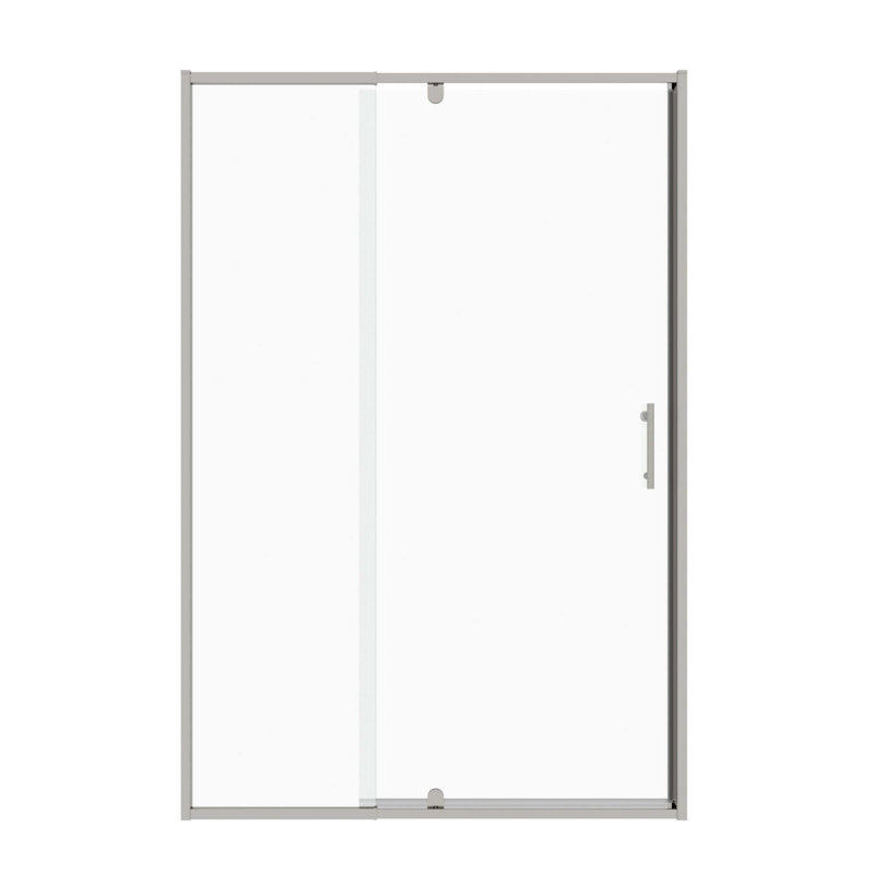 Porte de douche coulissante, porte coulissante, verre trempé, Chrome chrome