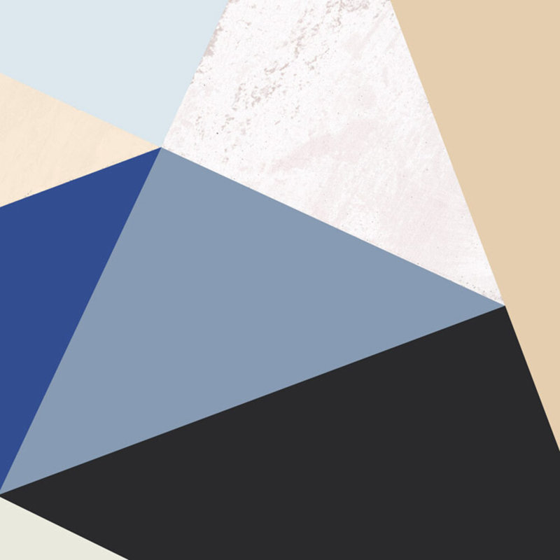Blue Colorblock " Blue Colorblock 4 " by THE Studio