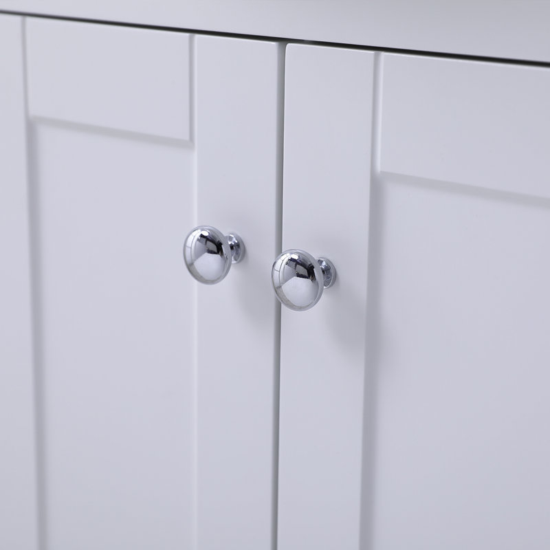 24'' Bule Modern Free-Standing Single Bathroom Vanity Set, White