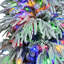 Arbre de Noël de 6 pi avec 300, 790 pointes de branches de neige et 8 modes de clignotement, arbre artificiel à charnières pour le bureau à domicile, pointes enneigées multicolores, modes de décoration