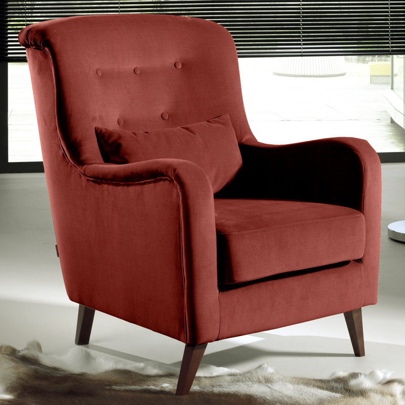 Deshaun Armchair, Red
