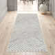 Mariner Checkered Handmade Tufted Wool/Recycled P.E.T. Area Rug in Blue/Gray/Beige