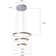 46W 3-ring dimmable LED pendant light with remote control