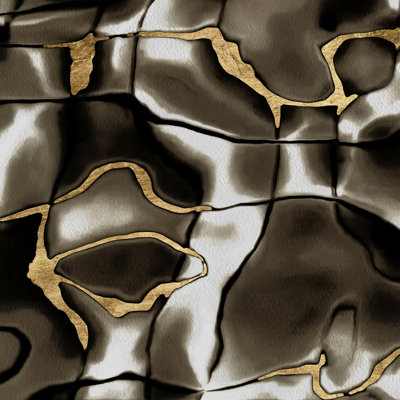 Golden Shimmer I by Alonzo Saunders - Wrapped Canvas Painting