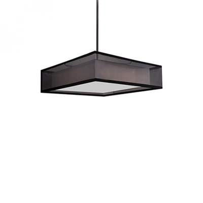 Luminaire suspendu carré à 1 lumière unique Covina