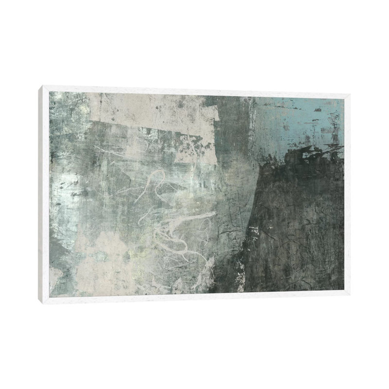 Grey & Blue I, White, 101.6 cm H x 152.4 cm W