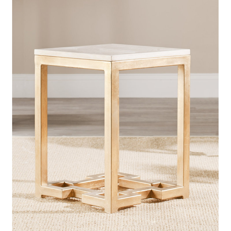 Marble Top End Table
