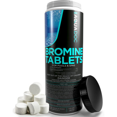 AquaDoc Bromine Tablets for Hot Tub & Spa - 1.5lbs Sanitizing Bromine Recommended for Hot Tubs