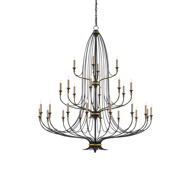 Folgate 28 - Light Dimmable Tiered Chandelier