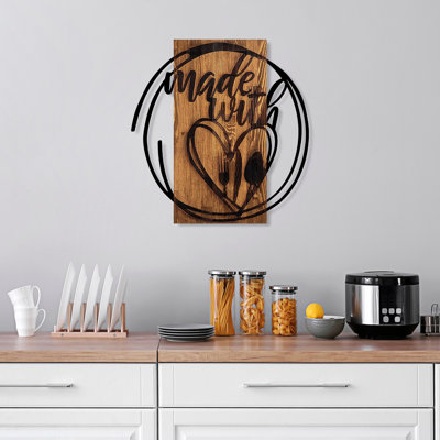Handmade Wall Decor on Solid Wood