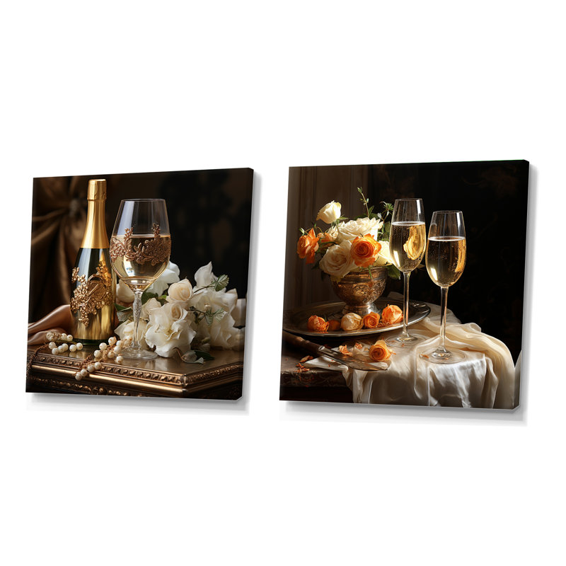 «Classic Elegance», 2 pièces, Toile tendue, H 36 po x l 73 po