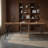 Simple Solid Wood Pine Iron Rectangle Desk